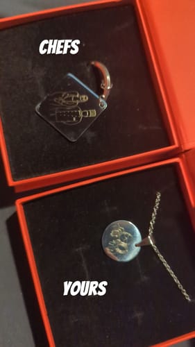 Customer photo review of Soulmate Custom Engraved Photo Keychain