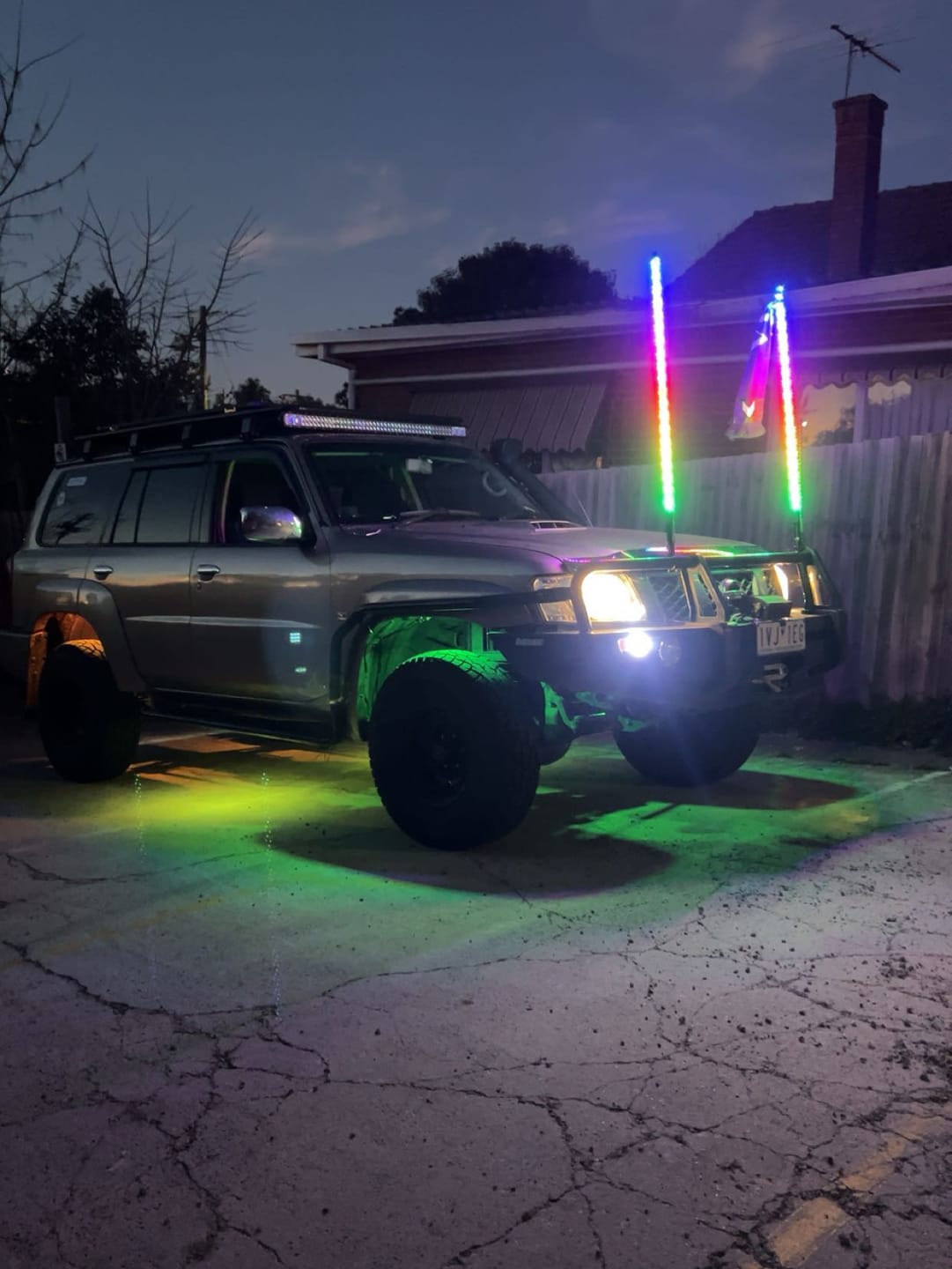 Customer photo review of Chasing RGB Rock Lights - 6 Pack