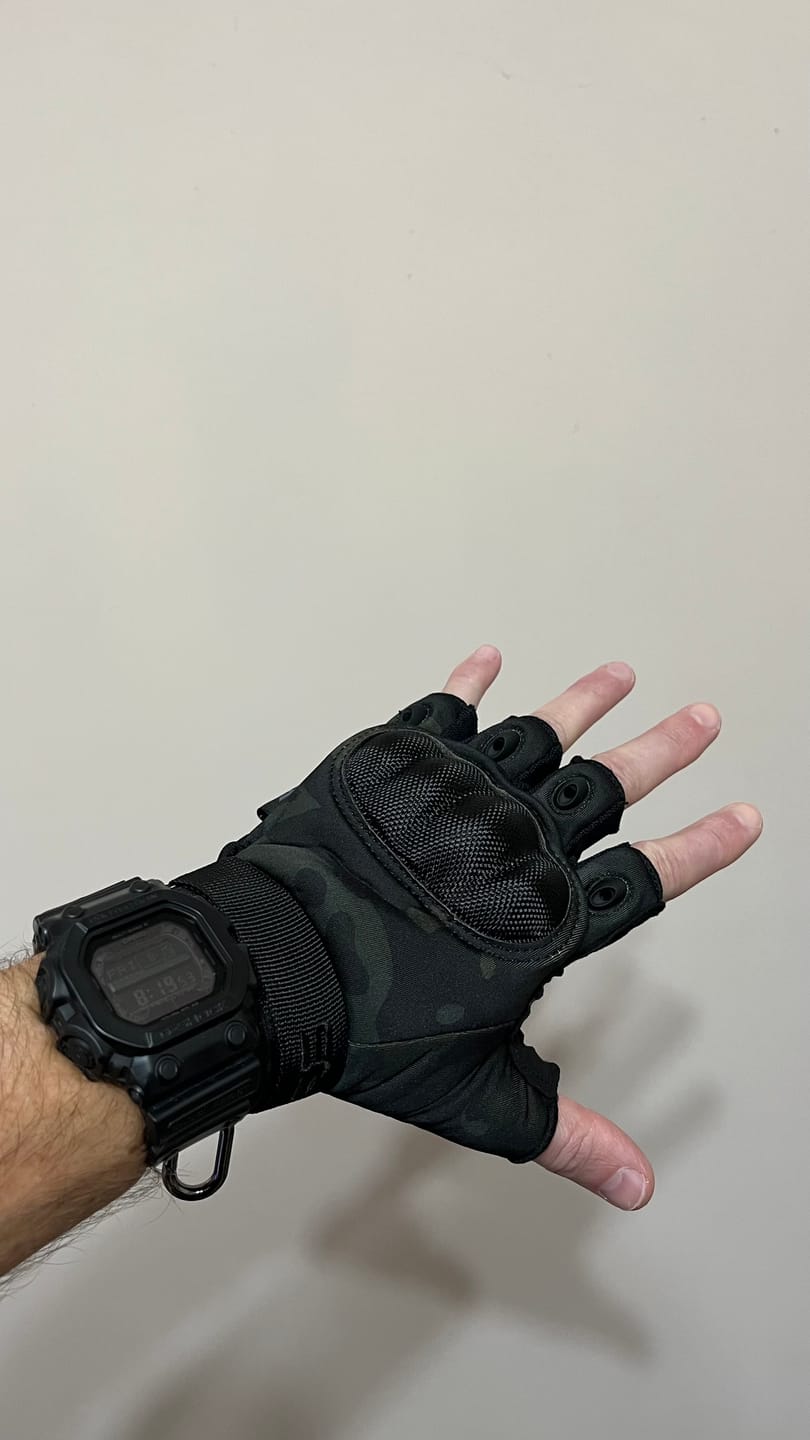 Customer photo review of KNUCKLE PRO- FINGERLESS (BLACK MULTICAM®)