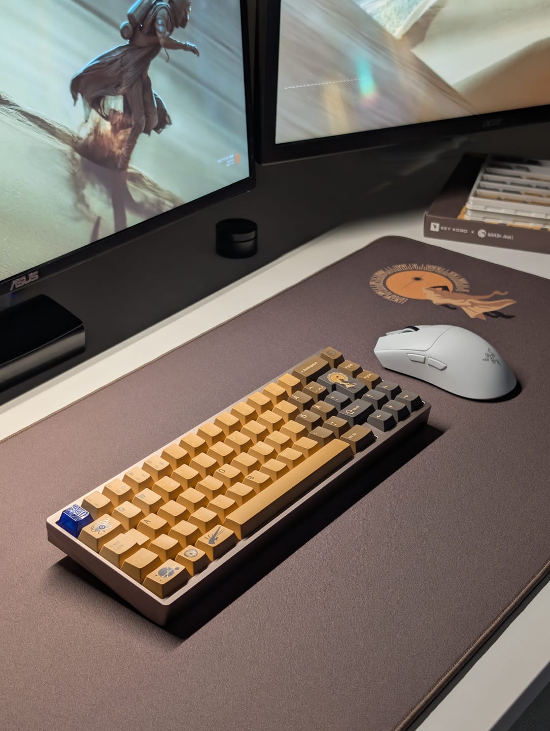 Customer photo review of Keykobo Fremen ABS Double-Shot Keycap Set