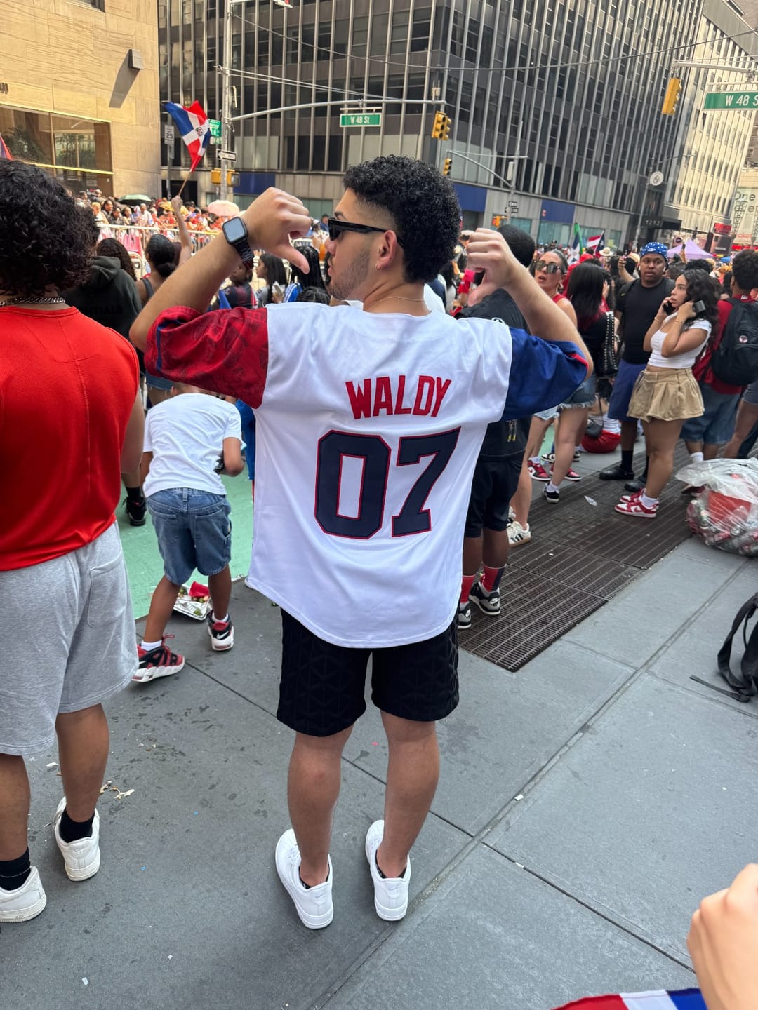 Customer photo review of Dominican Republic Heritage Custom Baseball Jersey