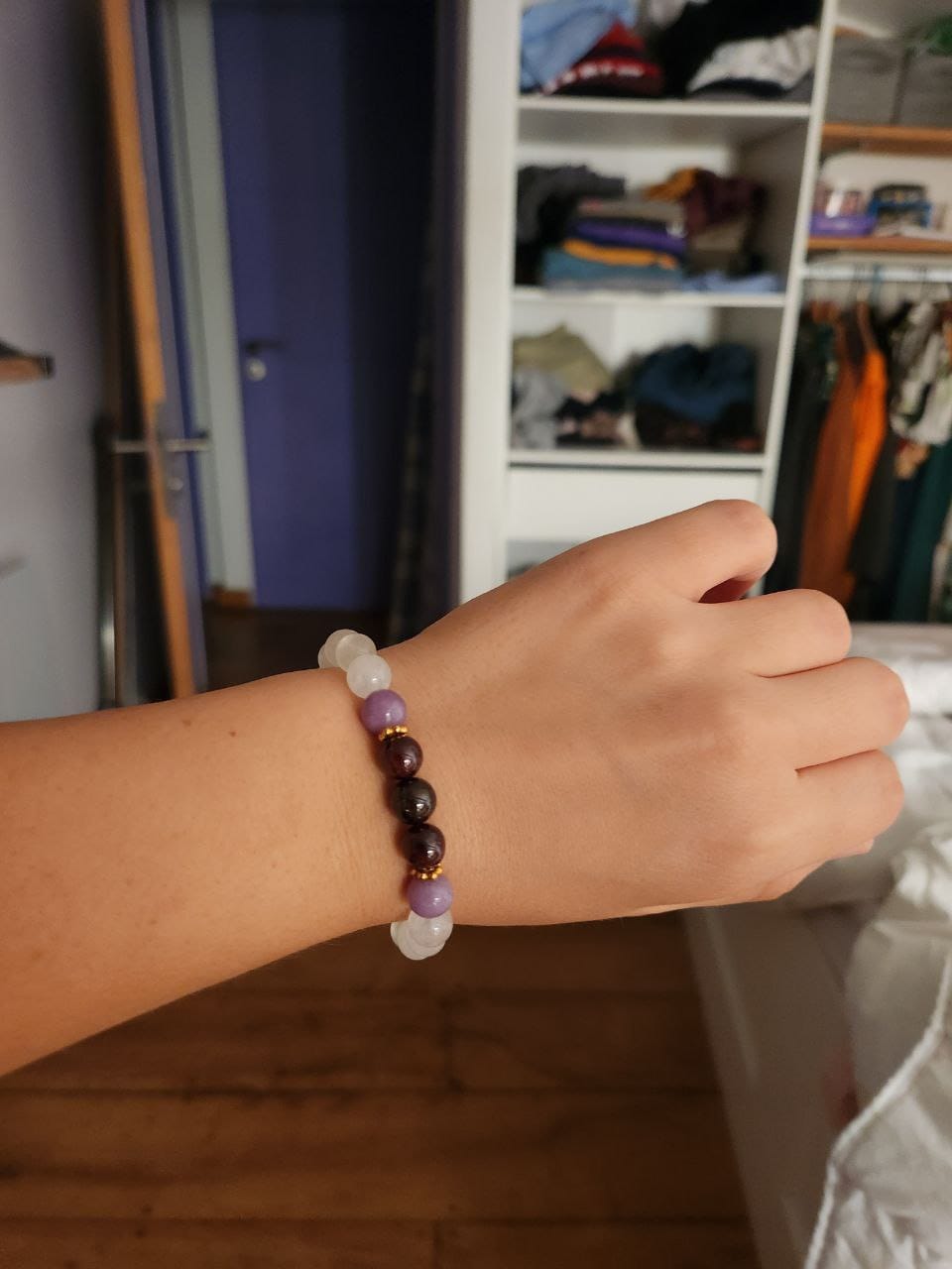 Customer photo review of Bracelet Pierre de Lune Fertilité