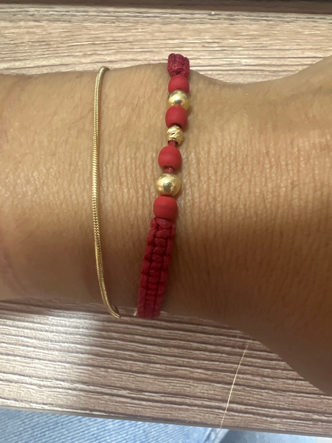 Customer photo review of Pulseras Cola de Ratón en Oro laminado 18k Para Pareja
