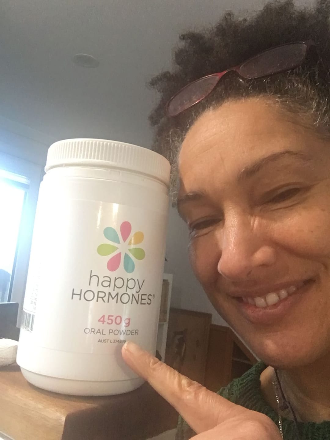 Customer photo review of Hormone Balance Supplement Powder - Happy Hormones® Powder