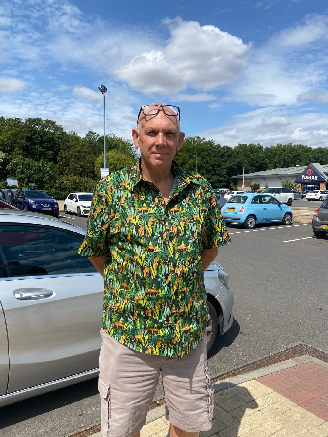 Customer photo review of Jungle Leopards Rose & Hubble Cotton Poplin Fabric