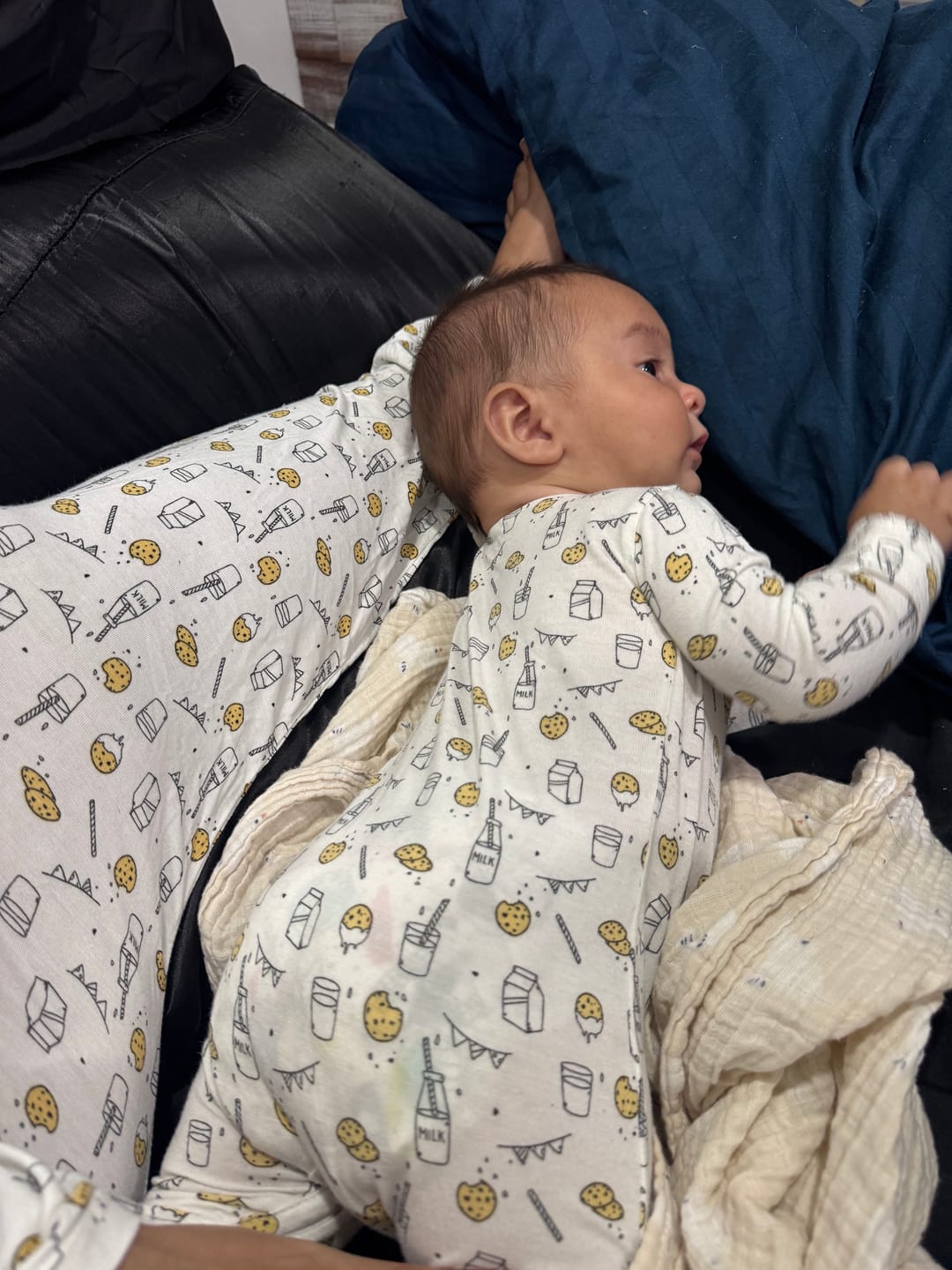 Customer photo review of Milk and Cookies Original Bamboo Convertible Footie