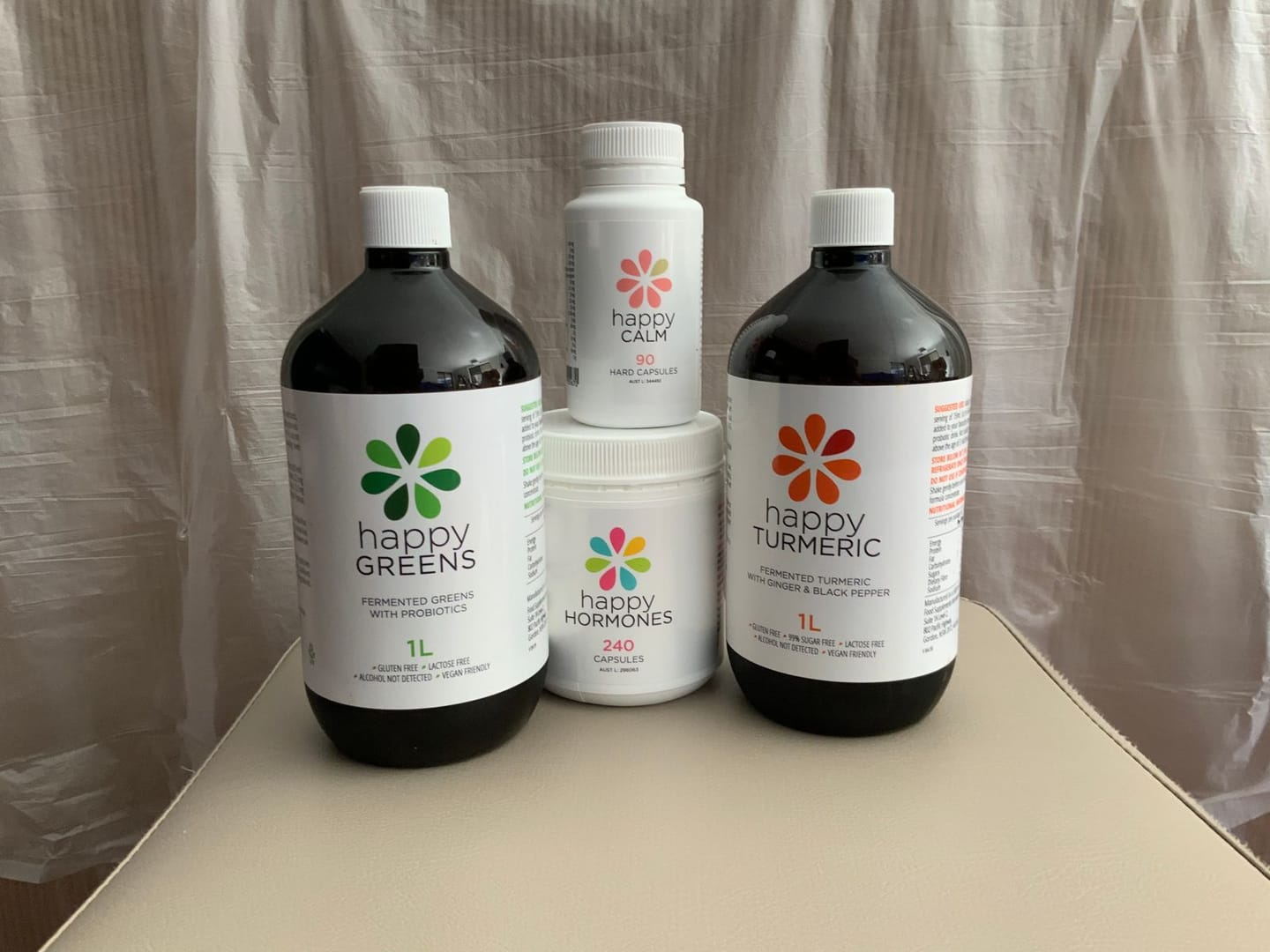 Customer photo review of Liquid Probiotics and Green Food Supplements - Happy Greens