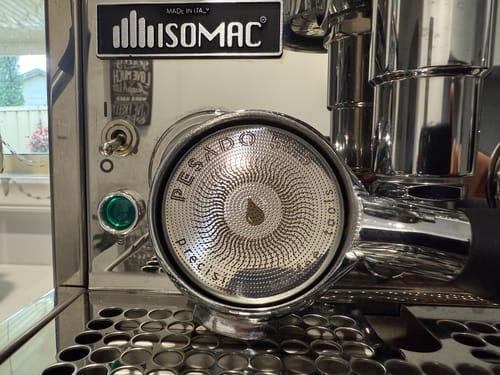 Customer photo review of High Extraction He[%] Filter Baskets for a Fuller Coffee Experience
