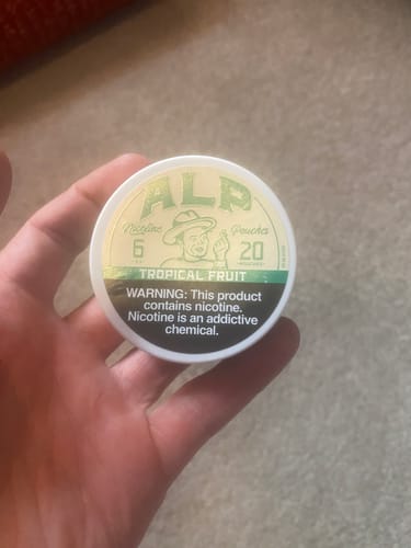 Customer photo review of Tropical Fruit Nicotine Pouches