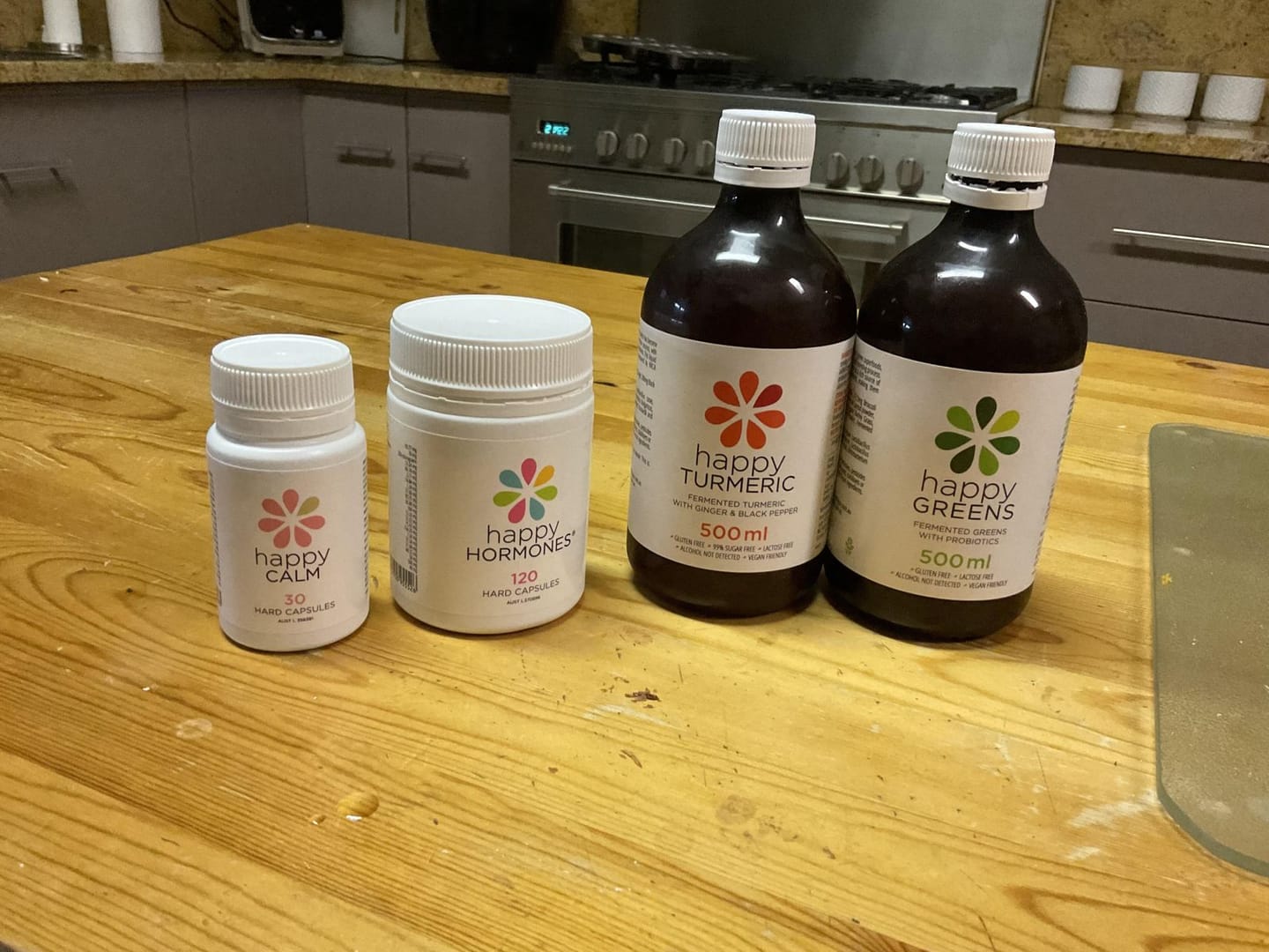 Customer photo review of Liquid Probiotics and Green Food Supplements - Happy Greens