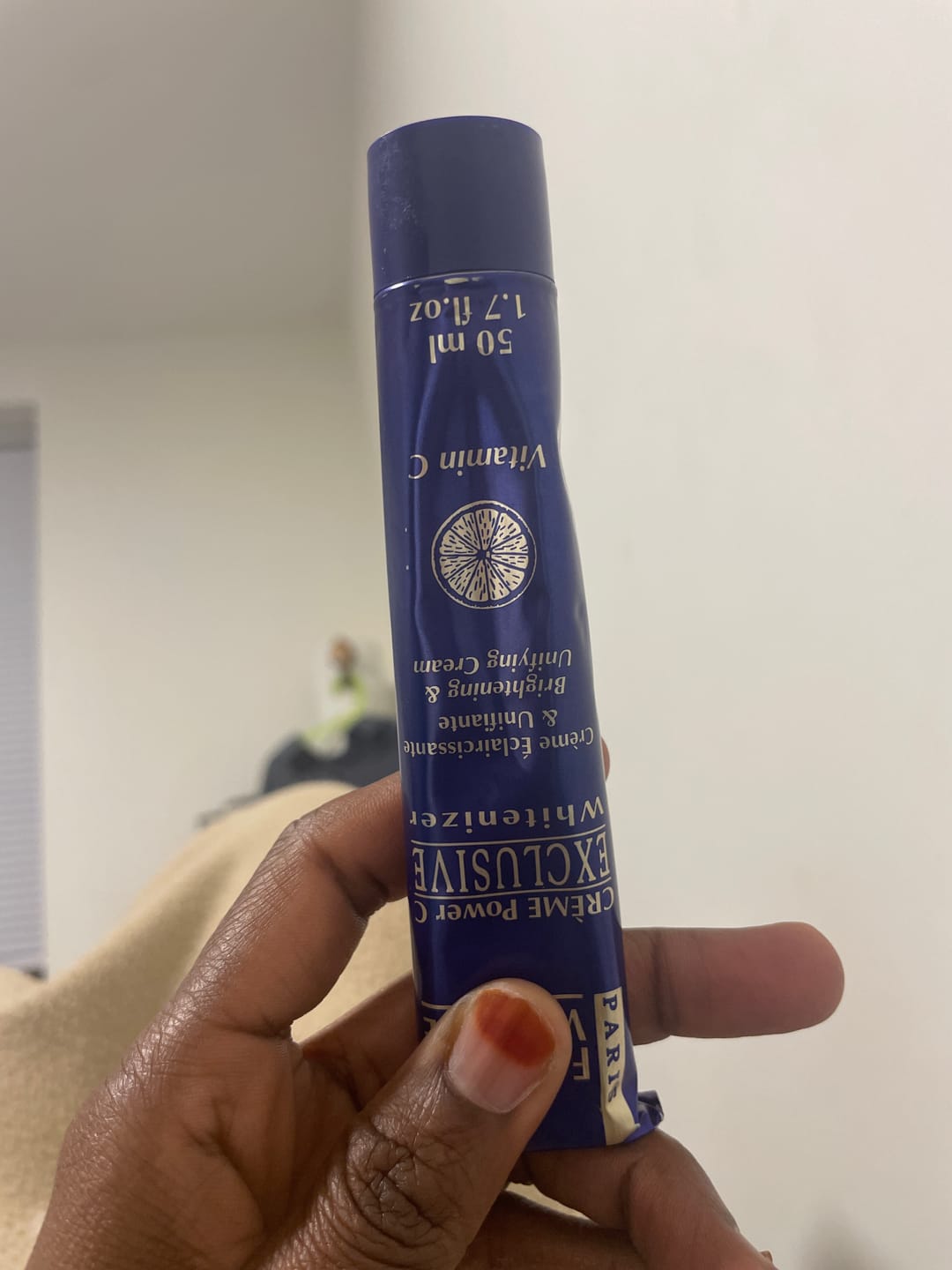 Customer photo review of Fair and White Exclusive Cream with Vitamin C 1.7 Fl oz / 50 gr