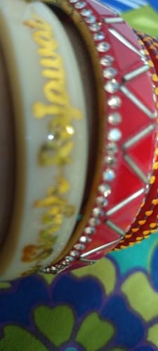 Customer photo review of Anmol Bandhan Gold Bangles –  Love & Togetherness crafted in Gold