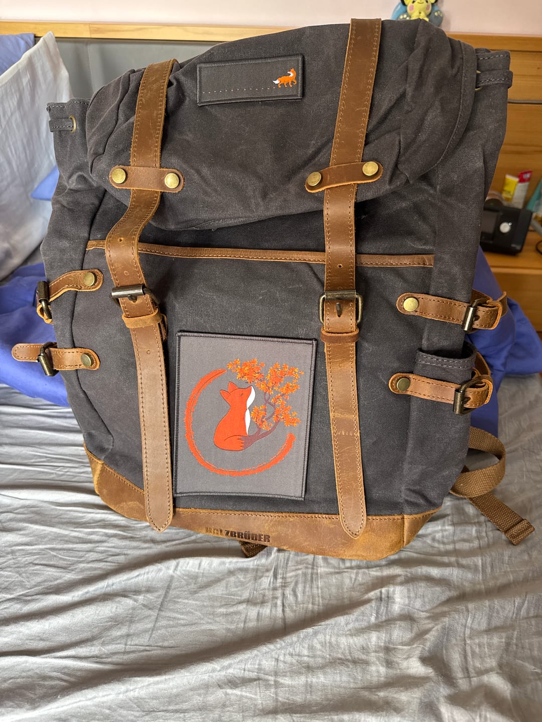 Customer photo review of Rucksack mit Patch (🌲)