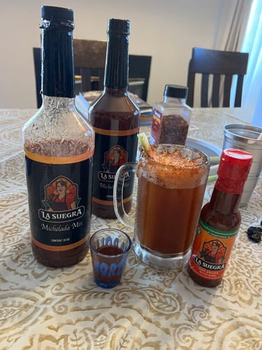 Customer photo review of La Suegra Michelada Mix