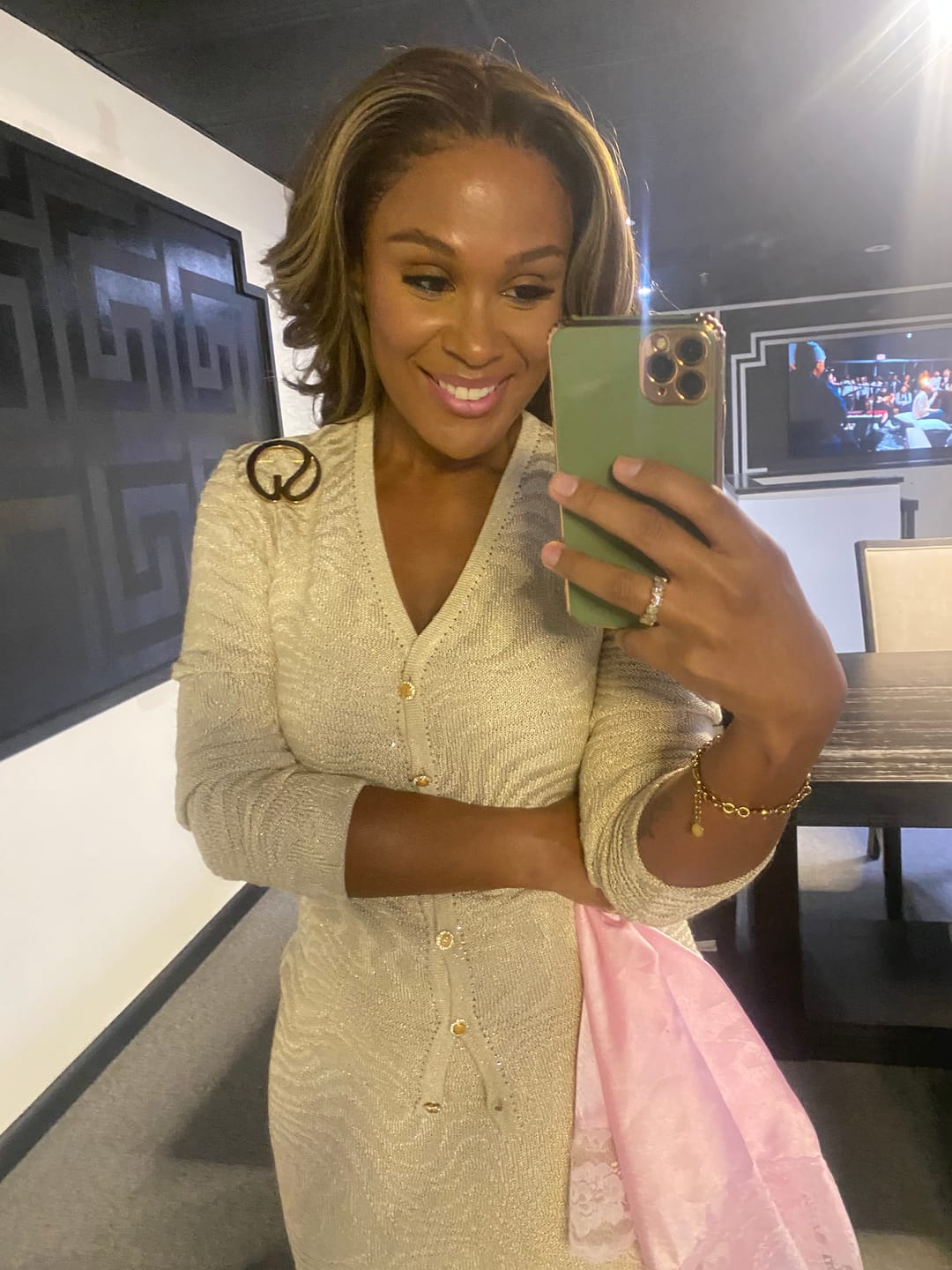 Customer photo review of Sensationnel Cloud 9 What Lace Swiss 13X6 HD Lace Front Wig - GLENNA