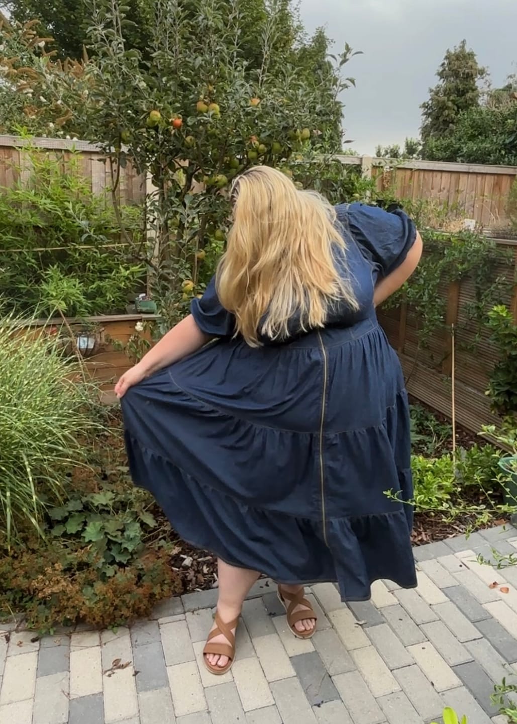 Customer photo review of Lightweight 4oz Washed Denim Fabric