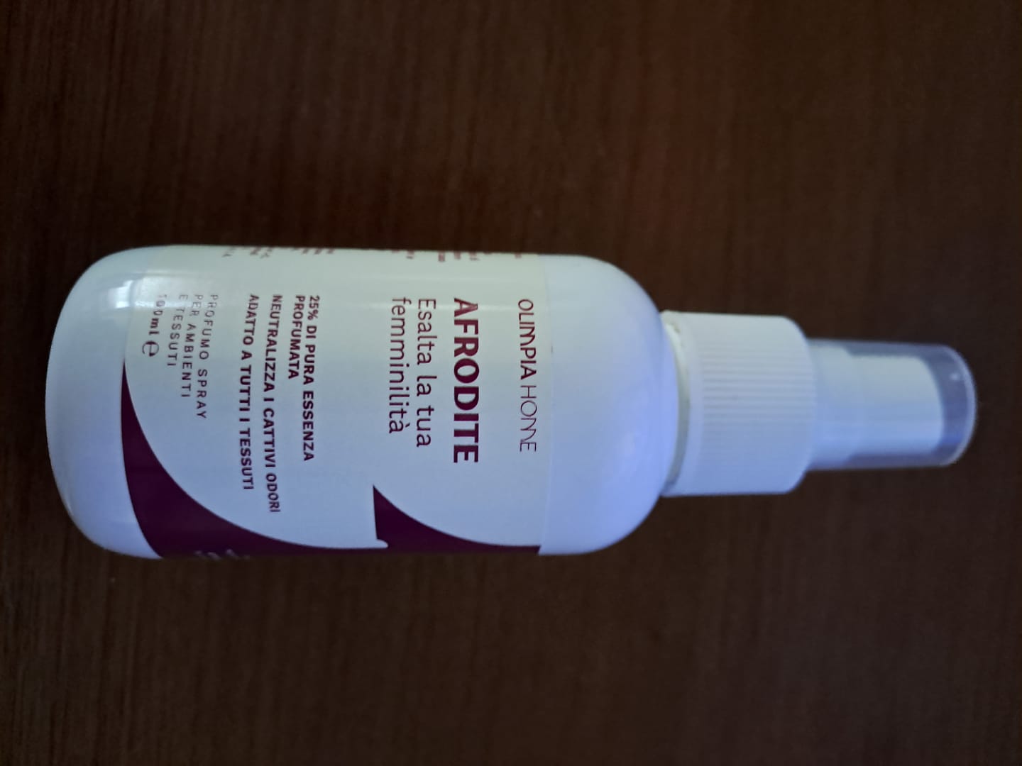 Customer photo review of Profumo spray per tessuti Afrodite ml.100