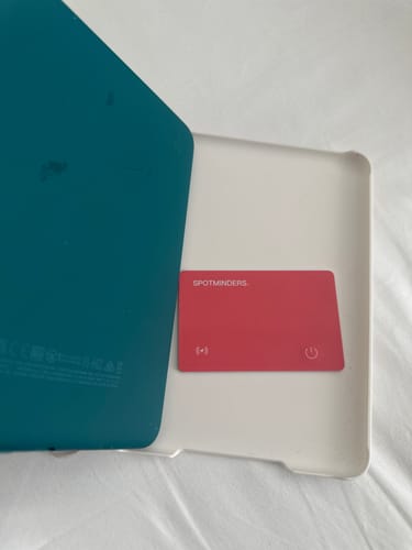 Customer photo review of SPOTMINDERS. Tracking card