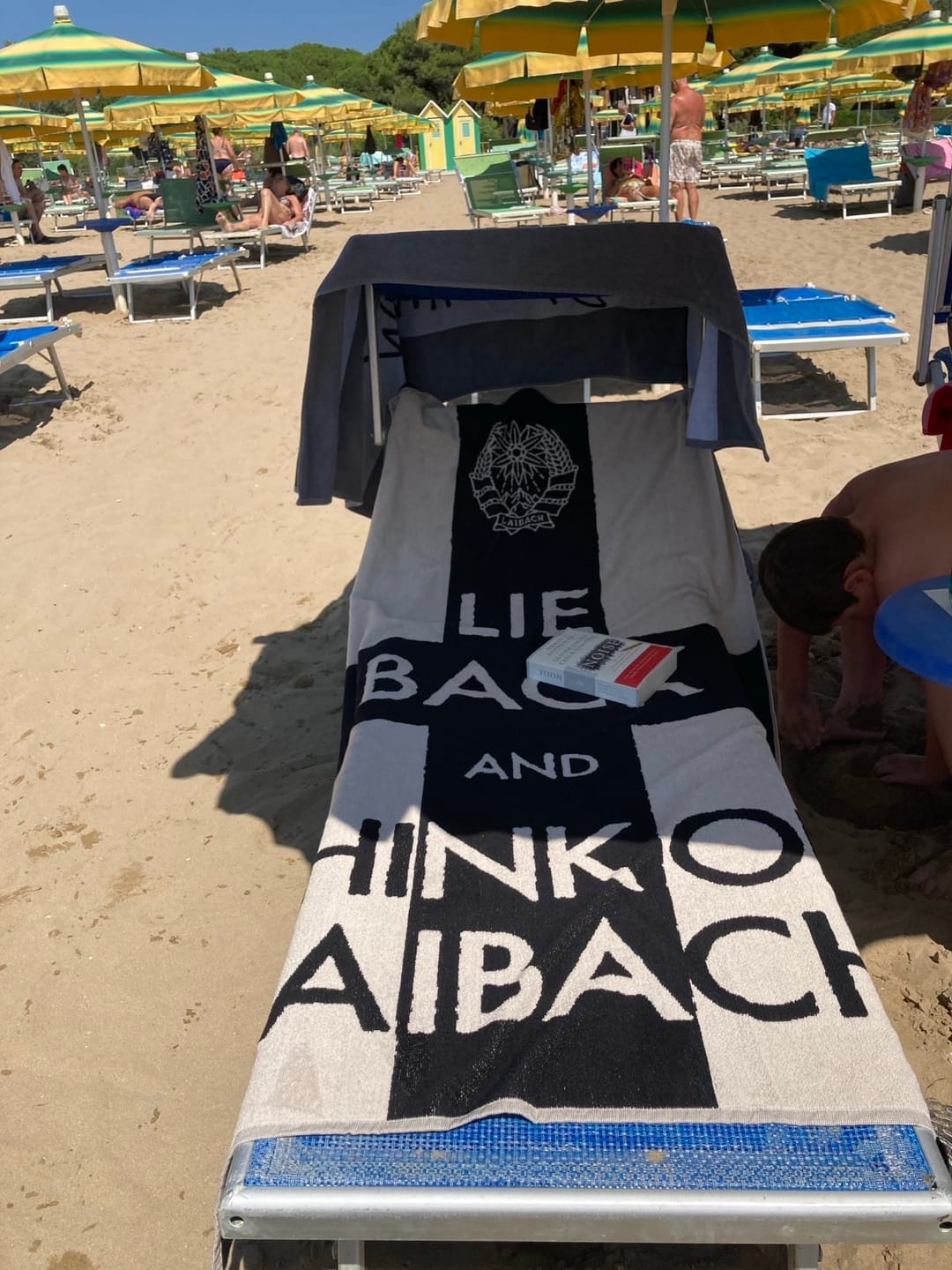 Customer photo review of LieBack - Beach Towel