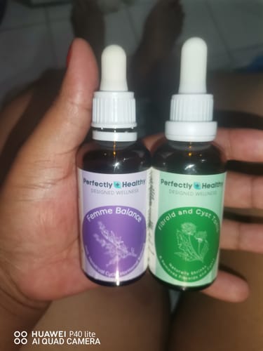 Customer photo review of Fibroid & Hormonal Balance Combo