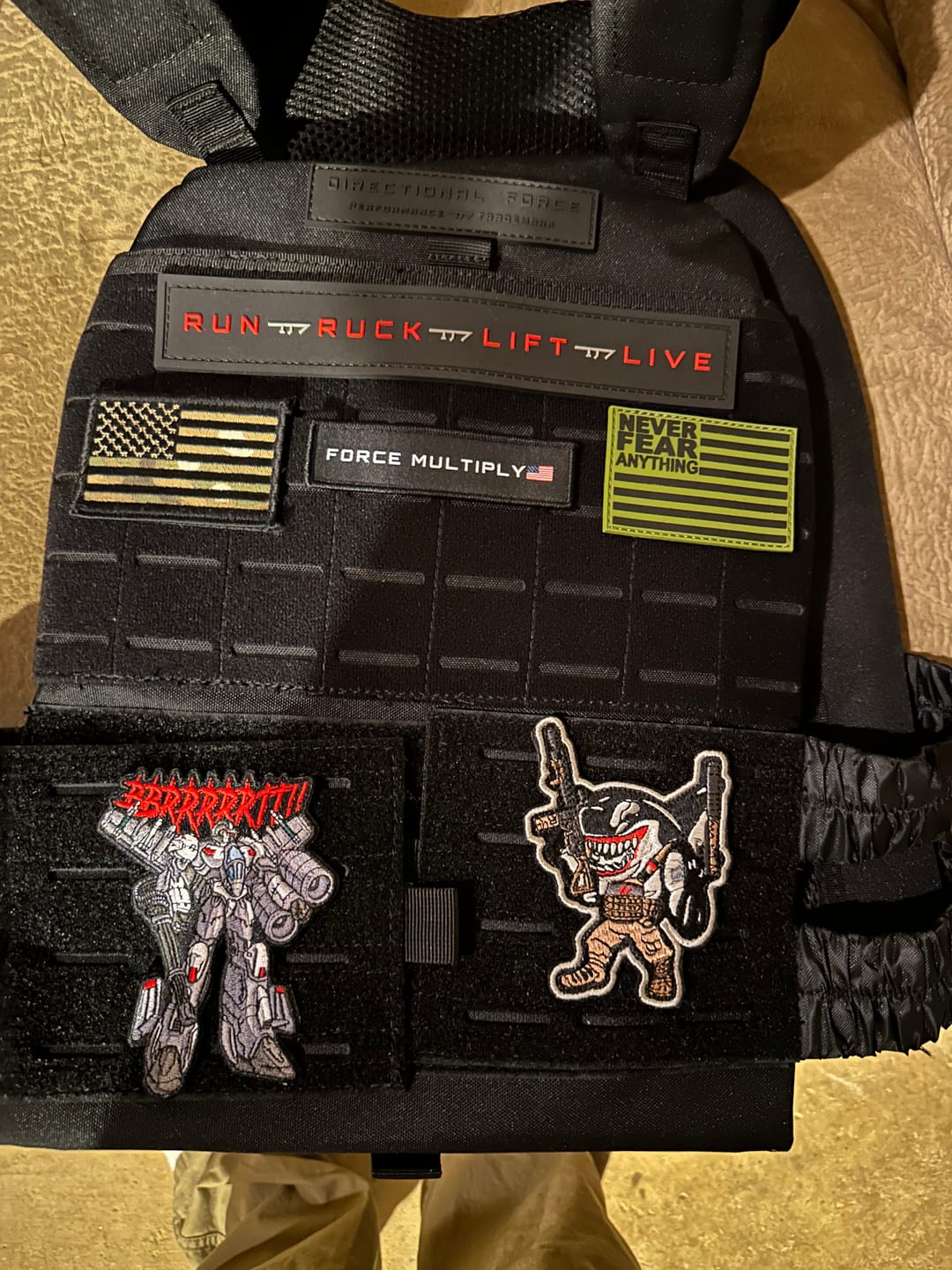 Customer photo review of Centurion Weight Vest - Delta Blackout