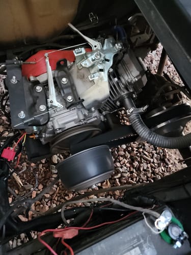 Customer photo review of 47" Double Cogged Replacement Drive Belt