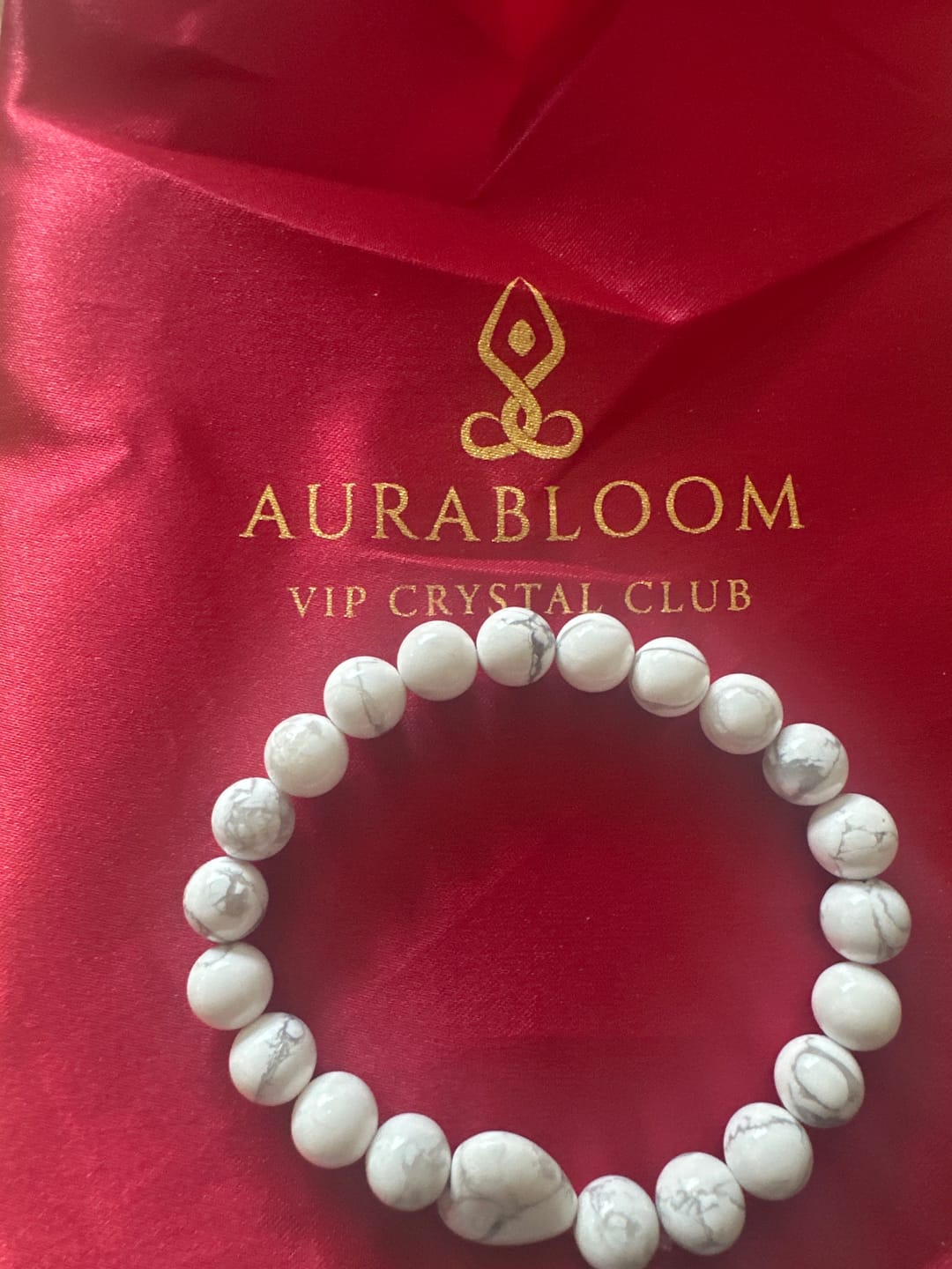 Customer photo review of White Howlite Bracelet