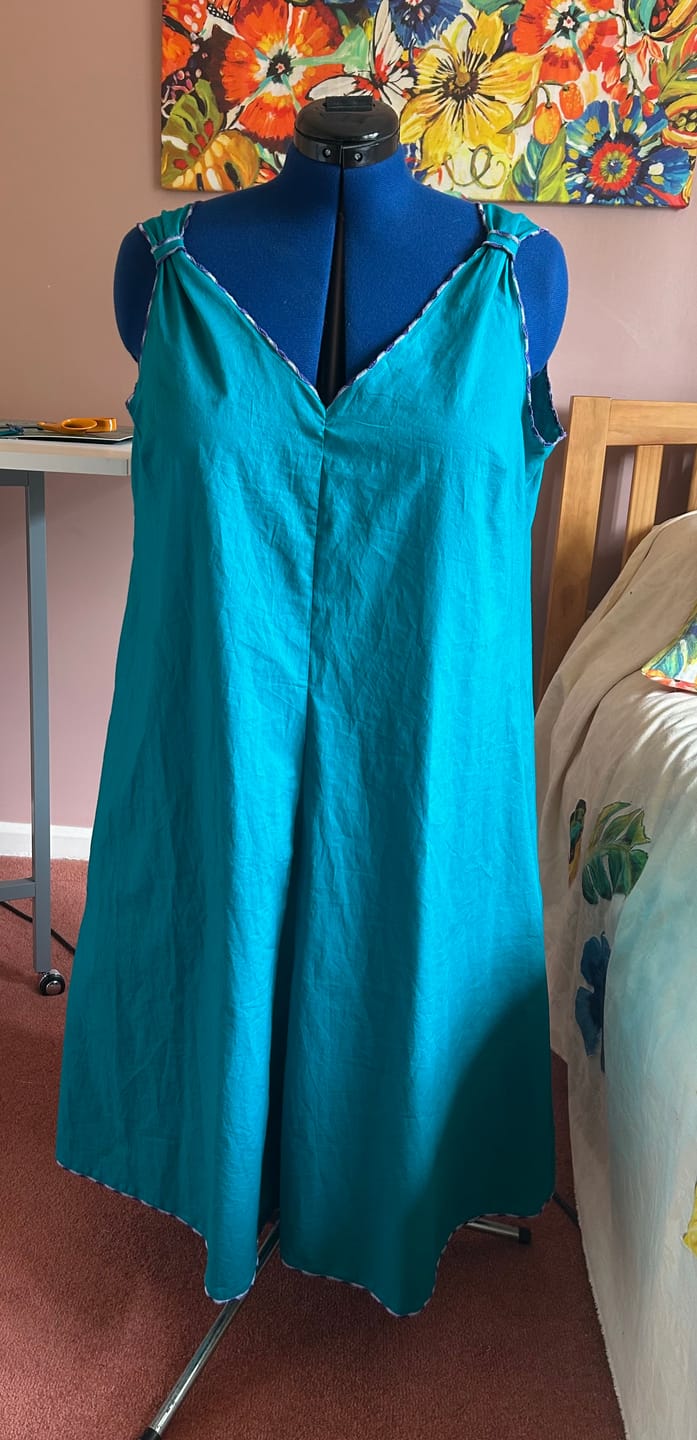 Customer photo review of Plain 100% Cotton Lawn Fabric