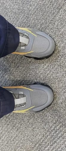 Customer photo review of פיור קומפורט טורבו גיר – נעלי בטיחות חזקה עם טכנולוגיית מגן כפול
