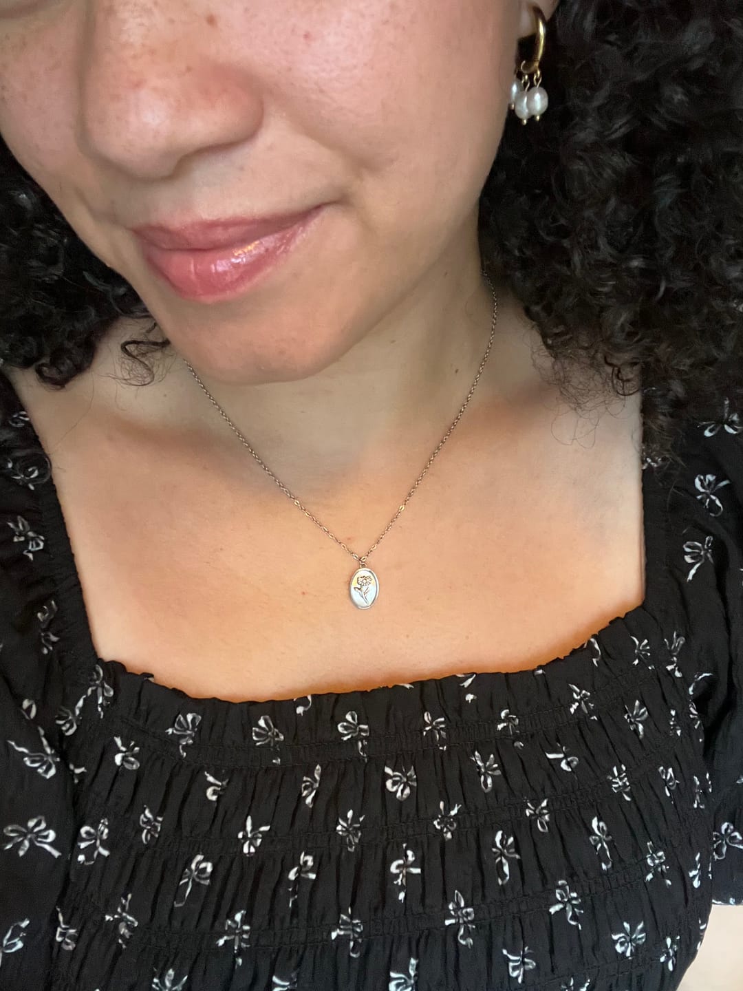 Customer photo review of The Little Way Necklace