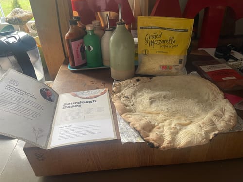 Customer photo review of Sourdough Pizza Bases