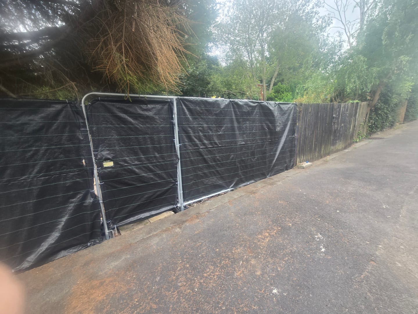 Customer photo review of Rubber Fence Block Foot