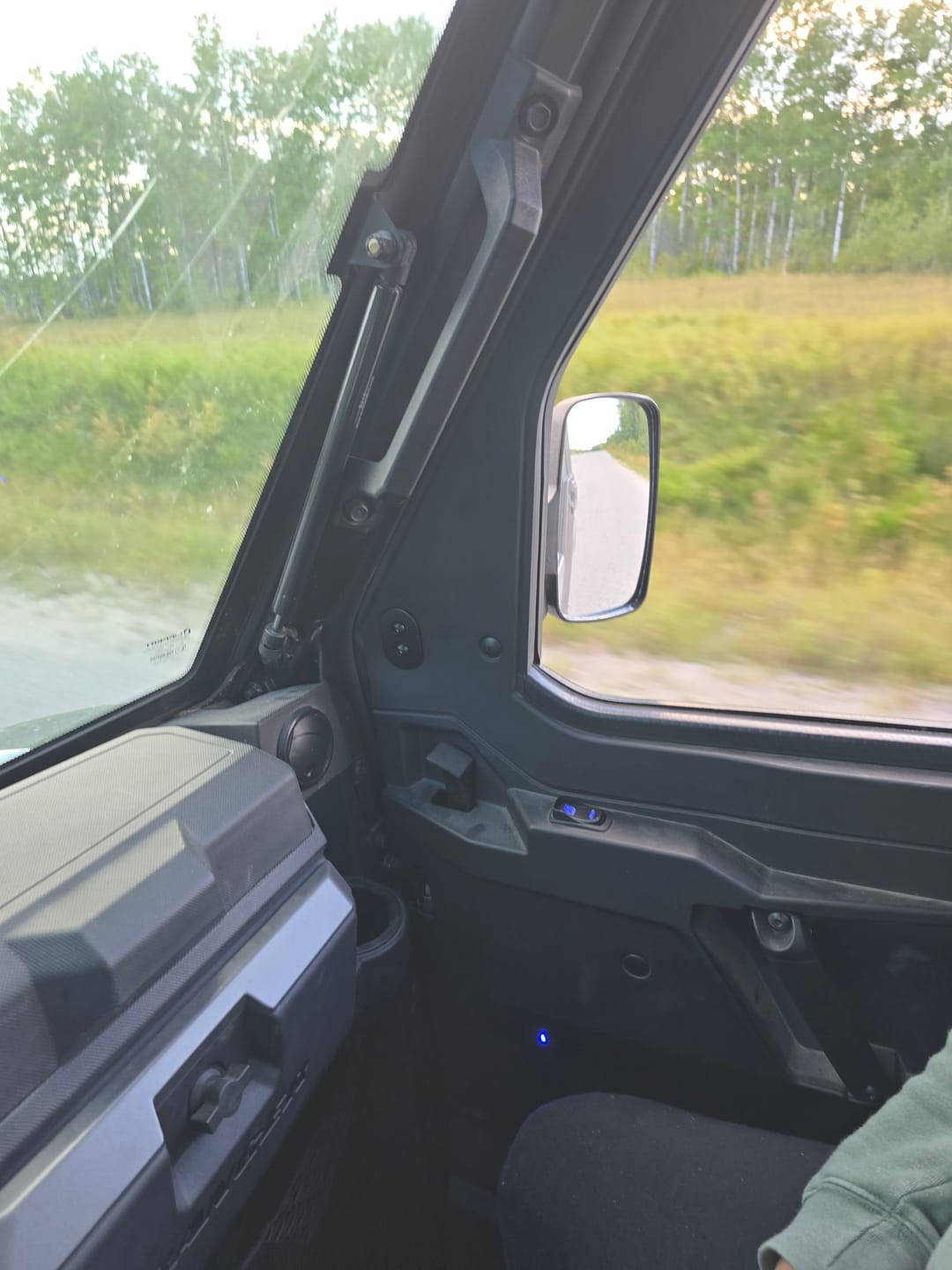 Customer photo review of Door Mounted Side View Mirrors for Polaris Ranger/ Commercial Pro XD (1 Pair)