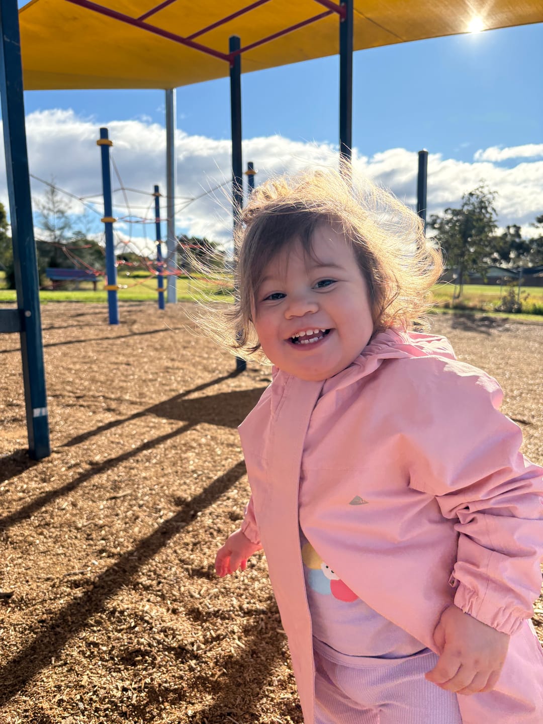 Customer photo review of Therm SplashMagic Rainshell Jacket | Dusky Pink