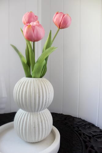 Customer photo review of Pastel pink real touch tulip (3 stems)
