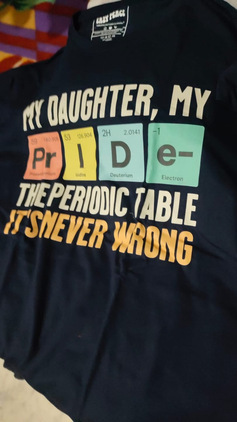 Customer photo review of My Daughter My Pride T-shirt For Parents