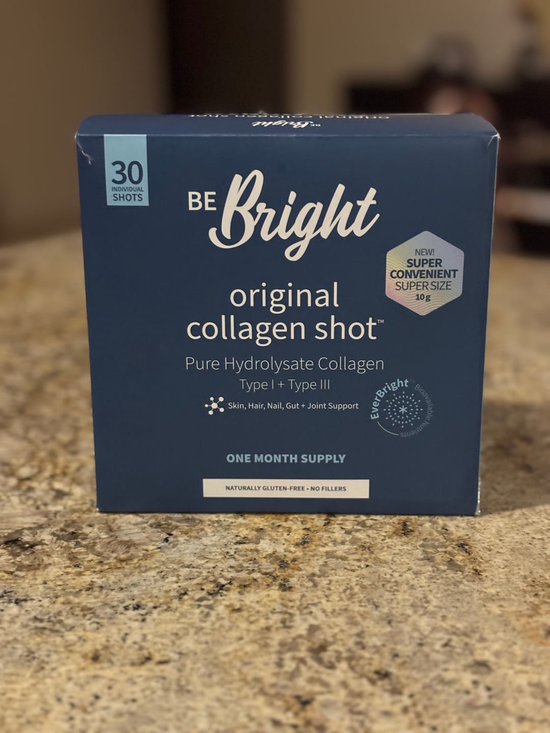 Customer photo review of ORIGINAL COLLAGEN 10g SHOT - 1 MONTH SUPPLY