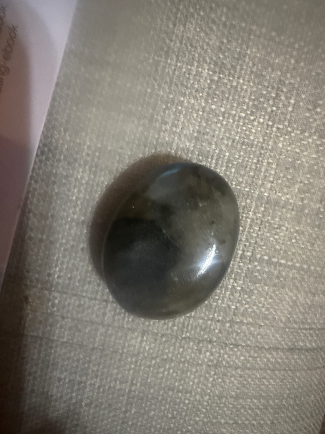 Customer photo review of Labradorite Pocket Stone