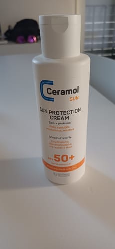 Customer photo review of SUN PROTECTION CREAM SPF50+