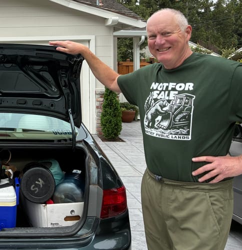 Customer photo review of Not For Sale Public Lands Bulldozer Tee
