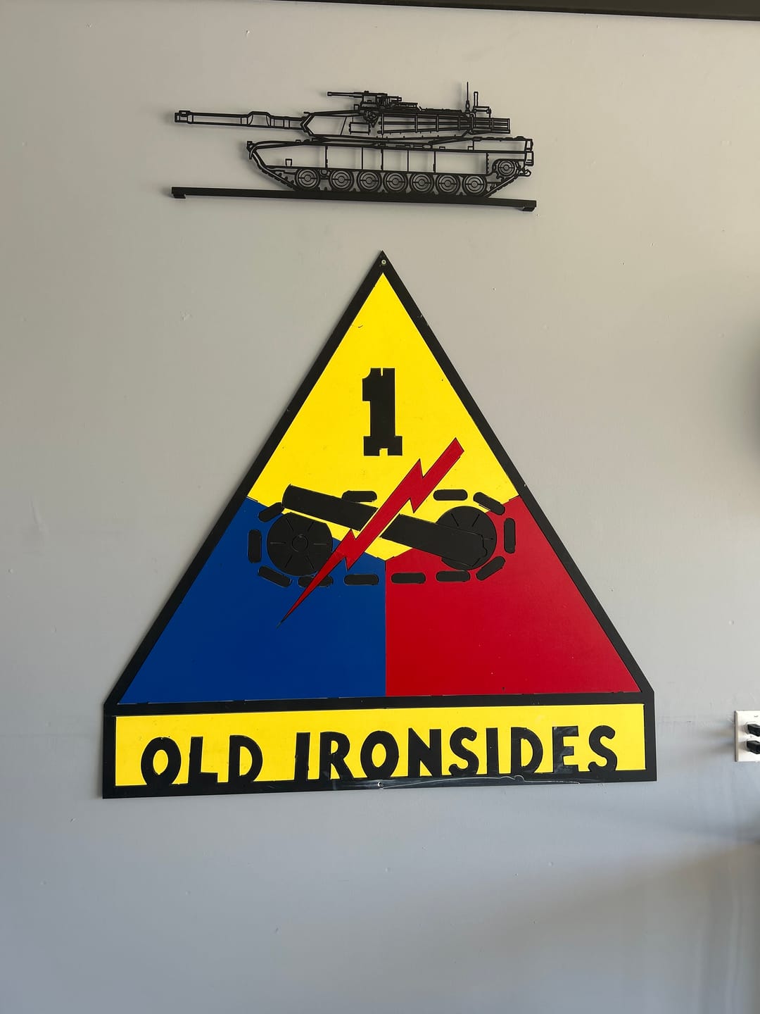 Customer photo review of M1A2 SEPv3 Abrams Silhouette Metal Art Stand