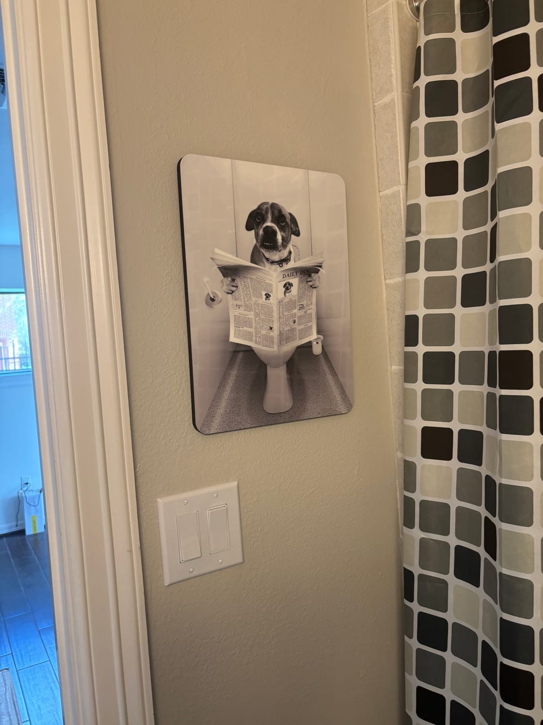 Customer photo review of Custom Pet Portrait Painting Wall Art Custom Black And White Canvas Print from Photos