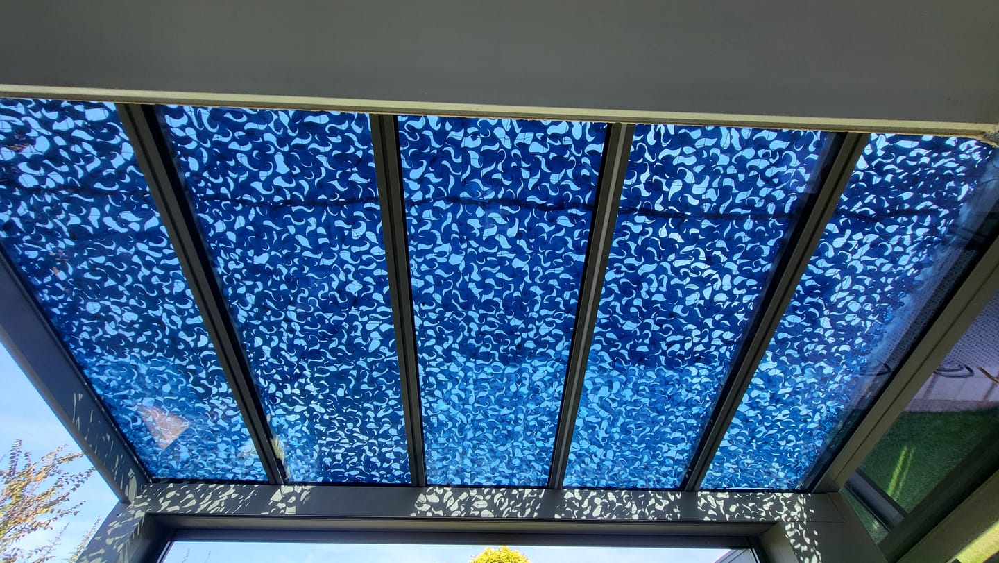 Customer photo review of Filet de camouflage renforcé bleu