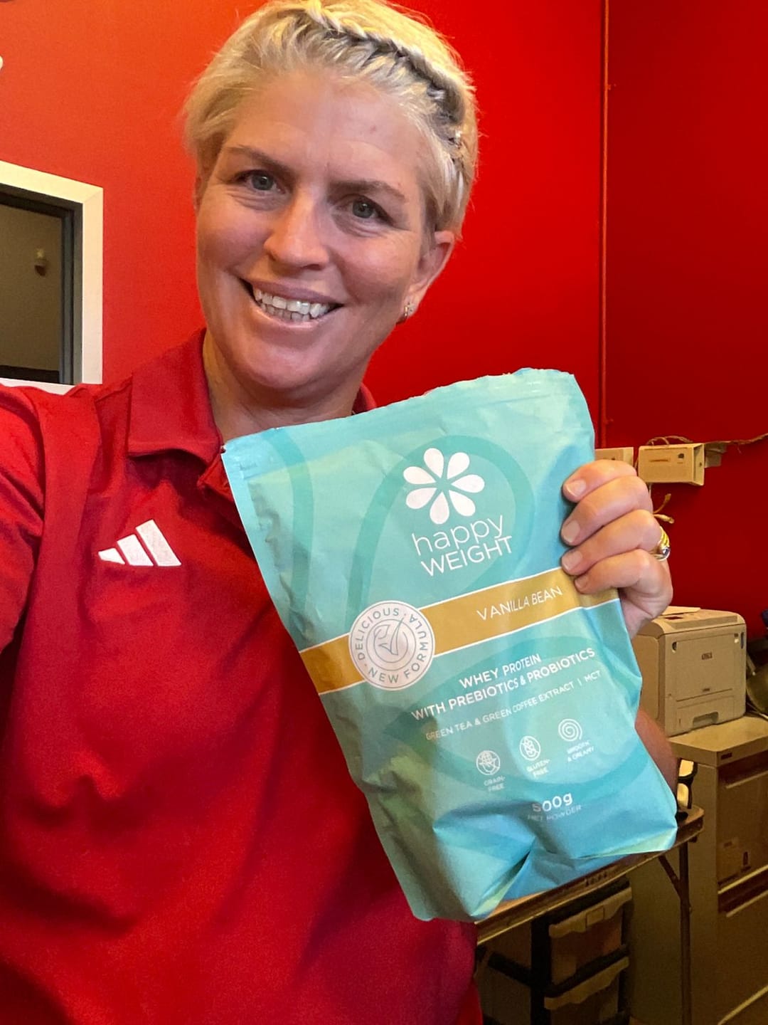 Customer photo review of Weight Loss Protein Powder - Happy Weight