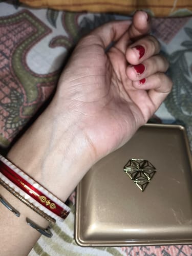 Customer photo review of Red – “Crimson Charm Women’s Bangle” (Pack of 1 Pair) (2 pis)