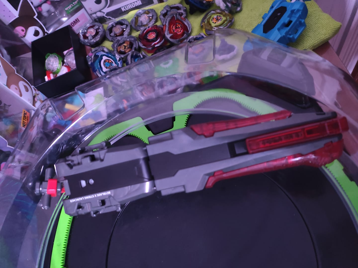 Customer photo review of Takara Tomy Beyblade X BX-41 Rubber Custom Grip Gunmetal Ver
