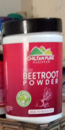 Customer photo review of Red Organic Beetroot Powder – Better Heart Health, Healthy Blood Pressure, Healthy Blood Circulation, Perfect Skin & Lip Care (Chukandar Powder) [چکندر]
