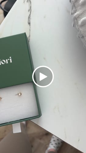 Customer video review of Mini Stud Clip On Earrings in Gold