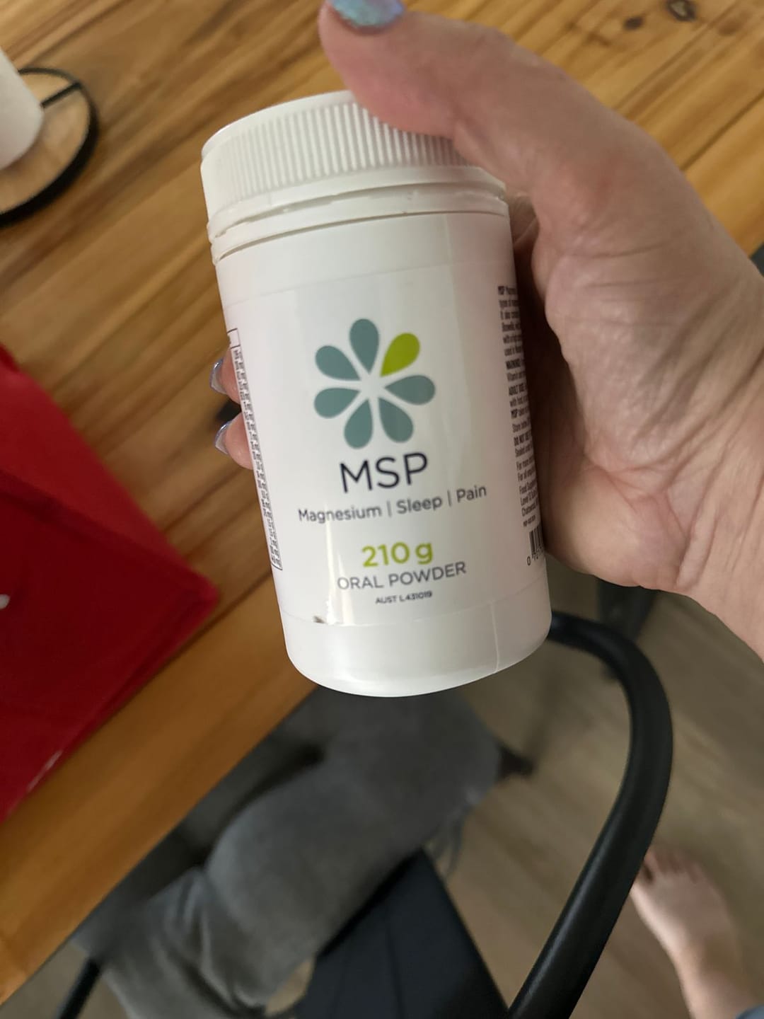 Customer photo review of Magnesium Supplement for Sleep - MSP | Magnesium, Sleep, Pain