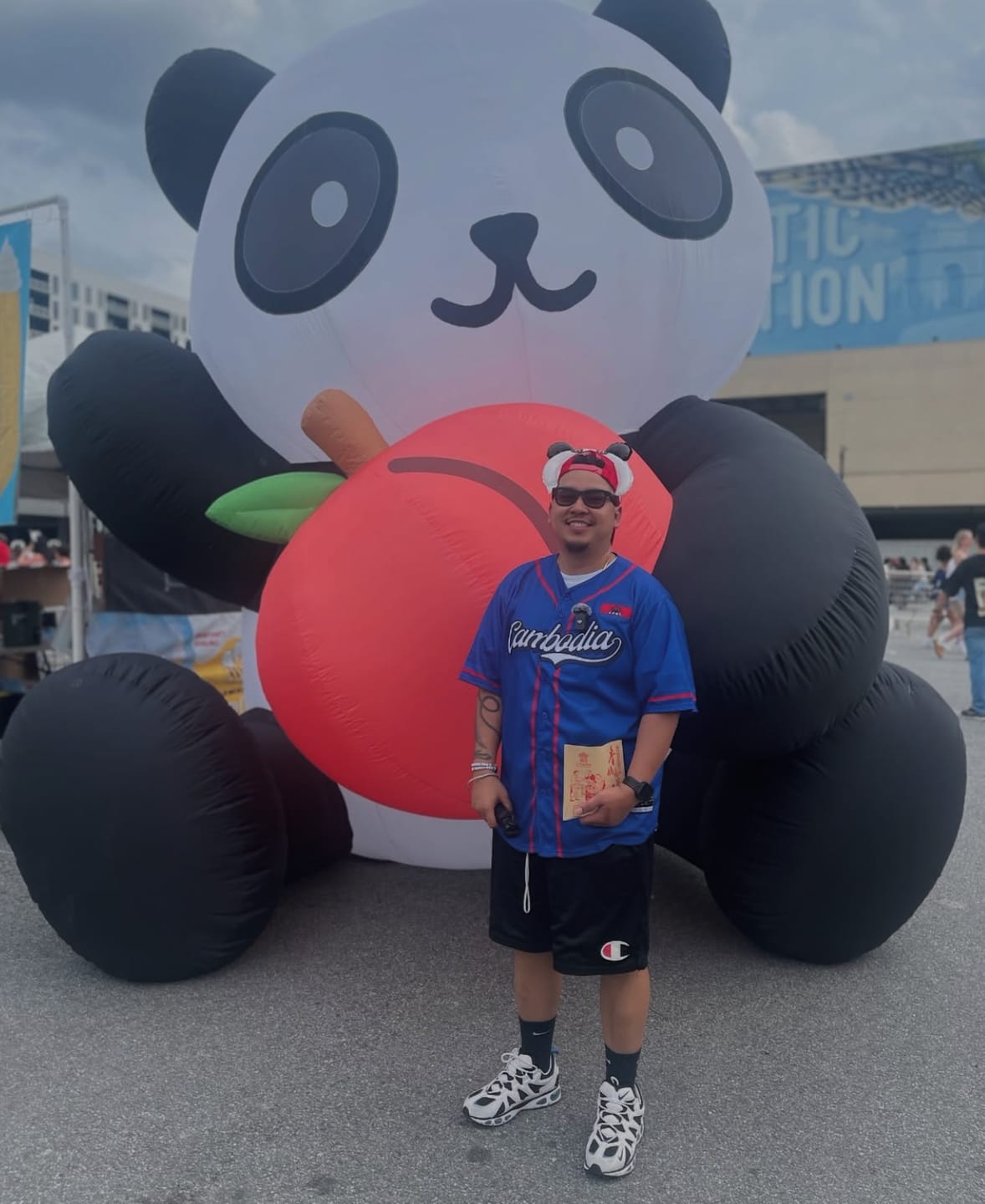 Customer photo review of Cambodia Heritage Custom Baseball Jersey
